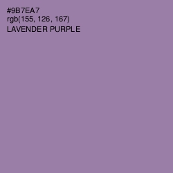 #9B7EA7 - Lavender Purple Color Image